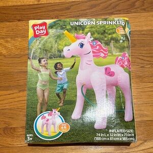 NWT Lay Day Pink Unicorn Sprinkler